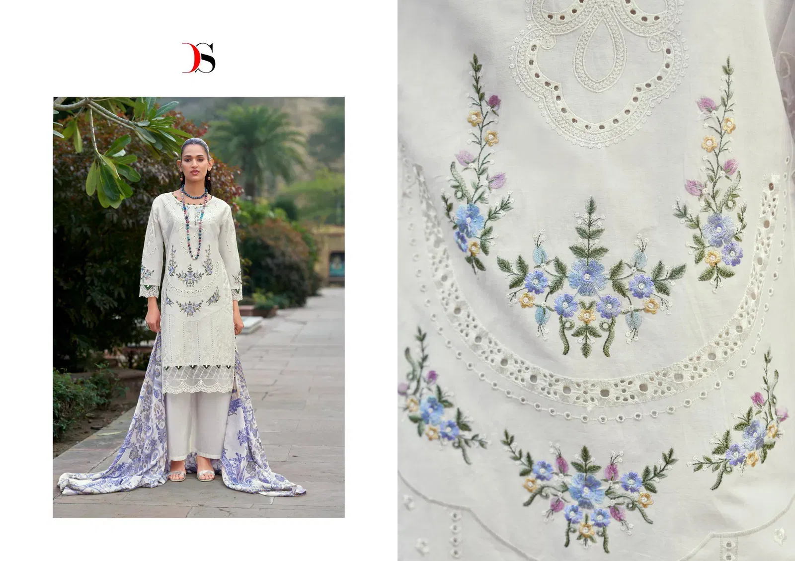 Latest Deepsy Maria B Luxe Vol 3 Chiffon Dupatta Cotton Pakistani Salwar Kameez Wholesale 2026