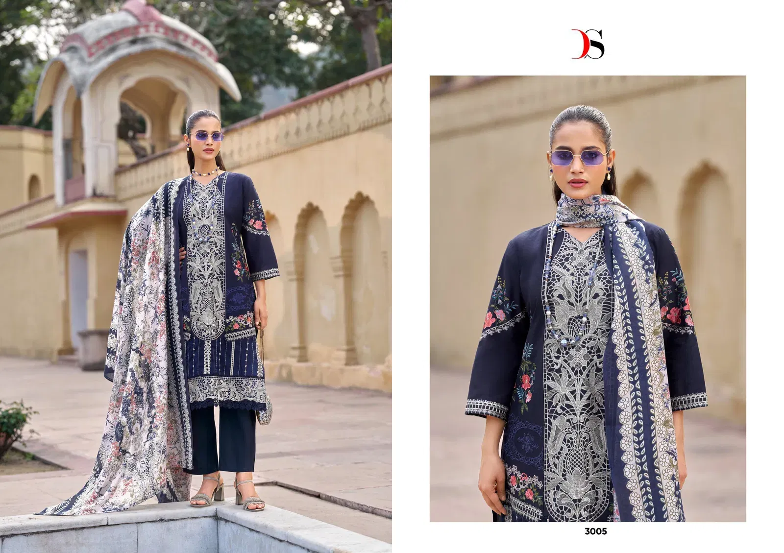 Latest Deepsy Maria B Luxe Vol 3 Chiffon Dupatta Cotton Pakistani Salwar Kameez Wholesale 2026