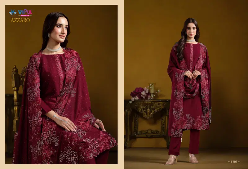 Beautiful Vipul Azzaro Georgette Embroidery Salwar Kameez Collection Wholesale 2026
