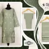 Luxury Pret Lpc 1377 Designer Embroidered Tunic Cigarette Pants With Dupatta Collection Wholesale