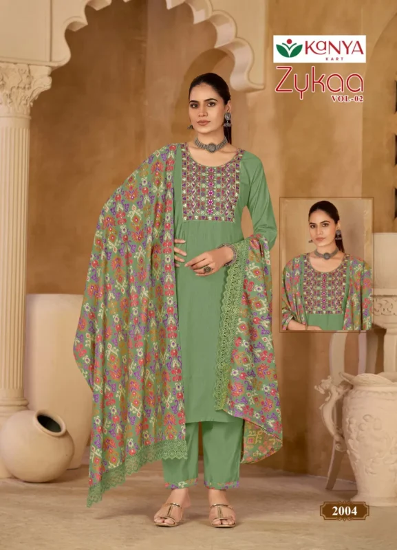 Stylish Kanya Zaveri Vol 2 Gadwal Embroidery Kurti Set Collection Wholesale 2026