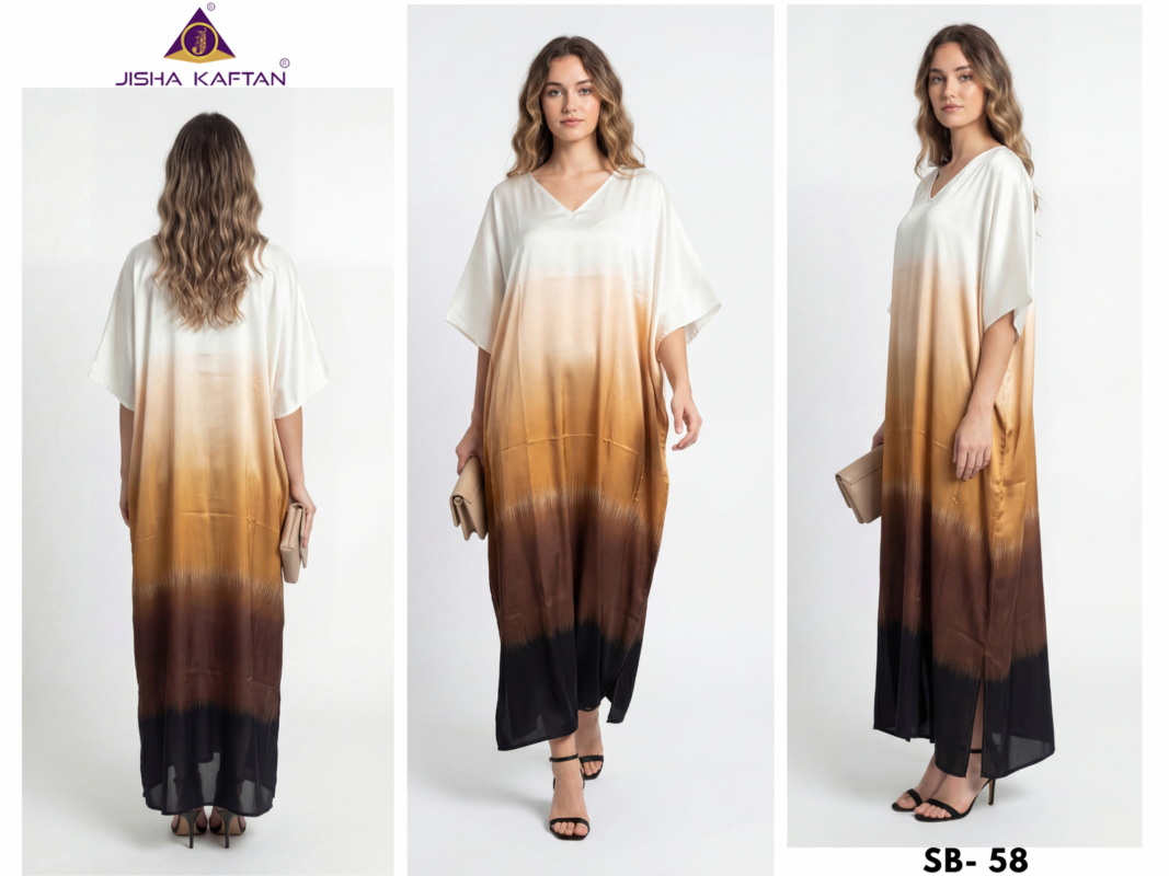 Stylish Jisha Kaftan Satin Breeze Vol 8 Digital Printed Japan Satin Kaftan Collection Wholesale 2026