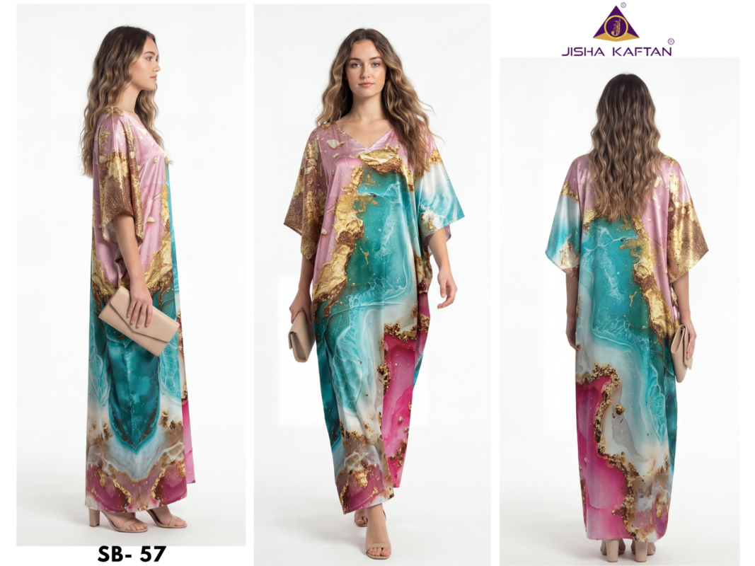 Stylish Jisha Kaftan Satin Breeze Vol 8 Digital Printed Japan Satin Kaftan Collection Wholesale 2026