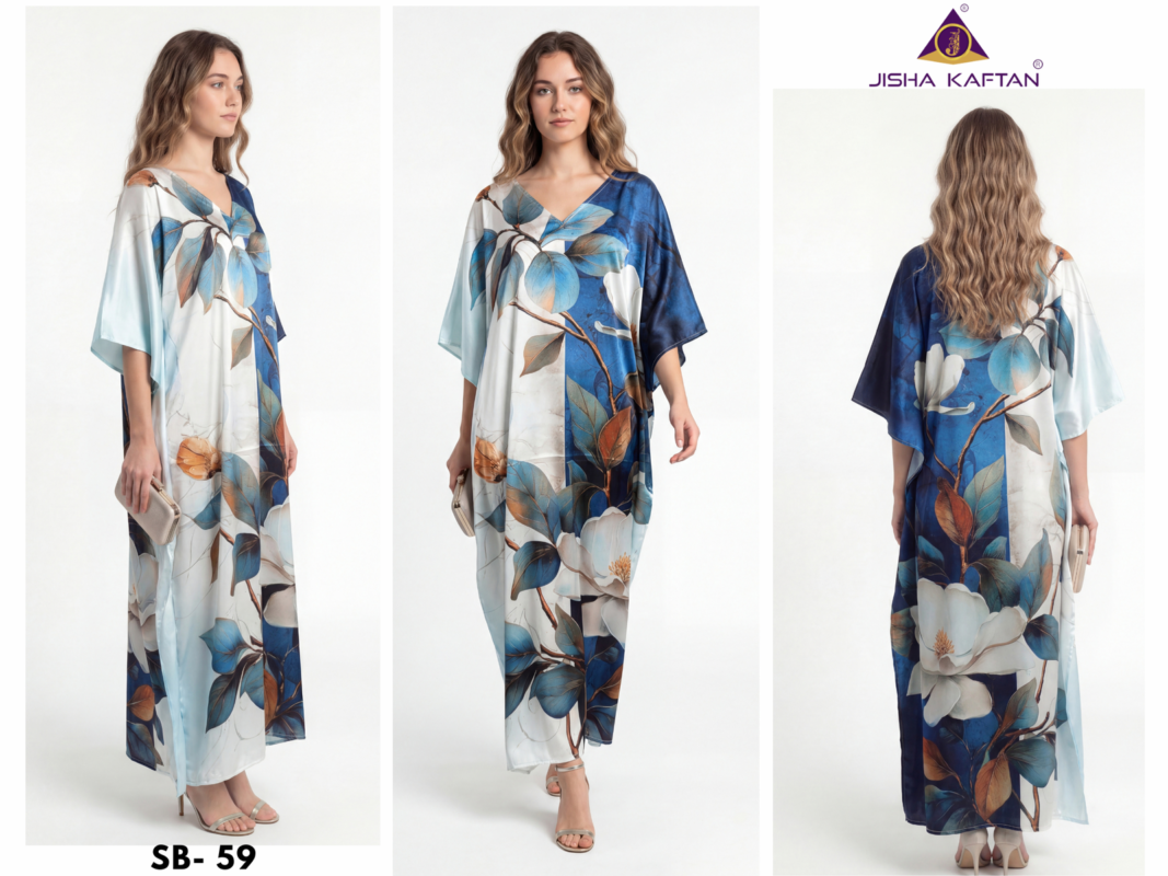 Stylish Jisha Kaftan Satin Breeze Vol 8 Digital Printed Japan Satin Kaftan Collection Wholesale 2026