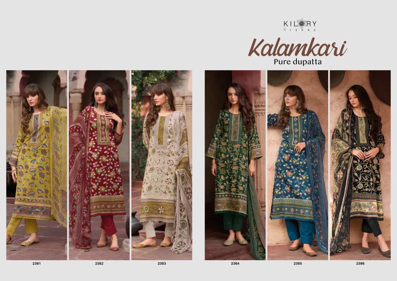 Buy Kilory Kalamkari Jam Cotton Digital Foil Print With Work Salwar Kameez Wholesale 2026