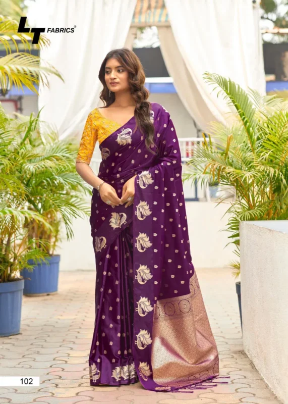 Beautiful Lt Kontina Satin Silk With Embroidery Work Fancy Saree Collection Wholesale 2026
