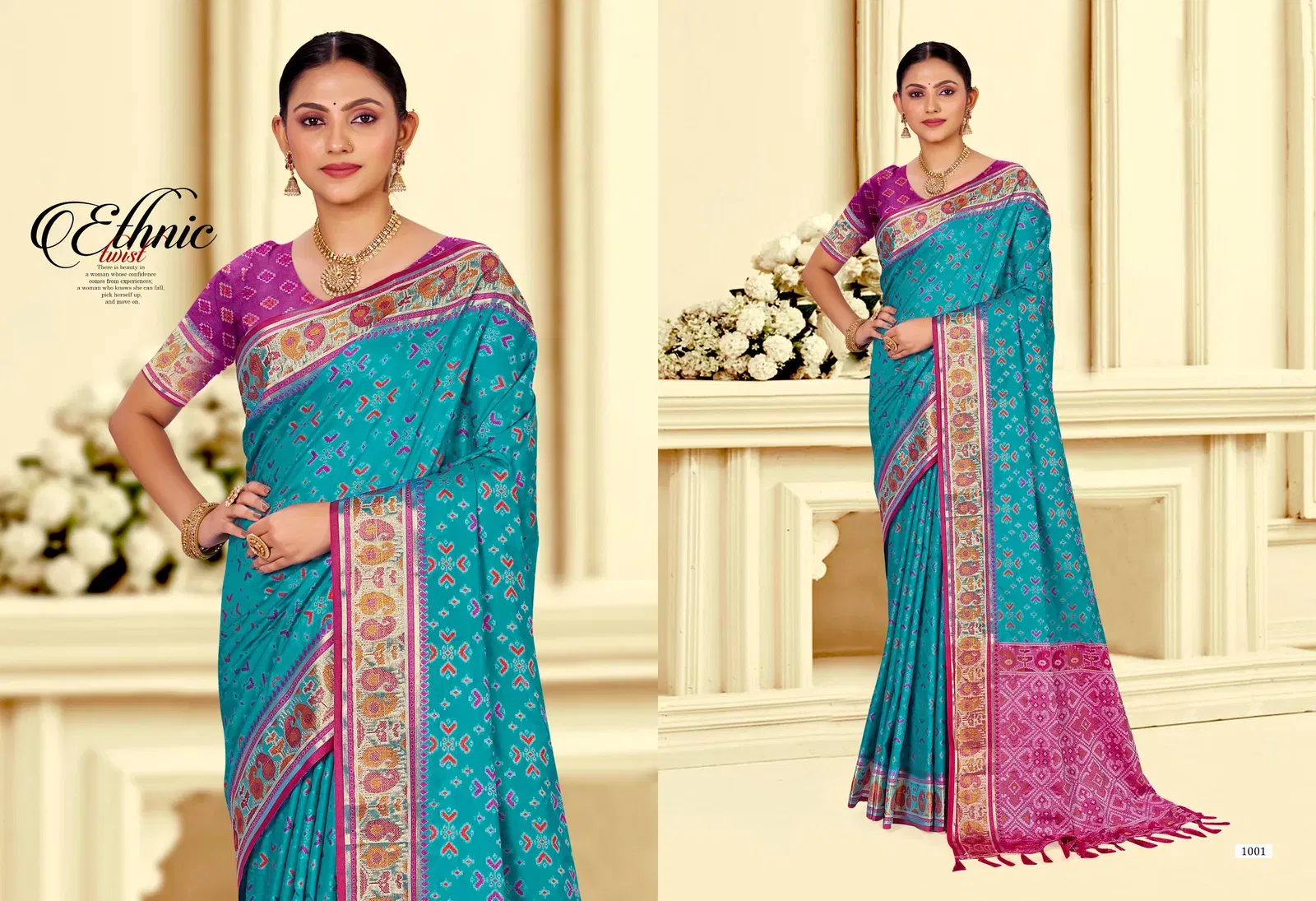 Stylish Bunawat Rajshahi Patola 3 Sangam Printed Traditional Silk Sarees Wholesale 2026