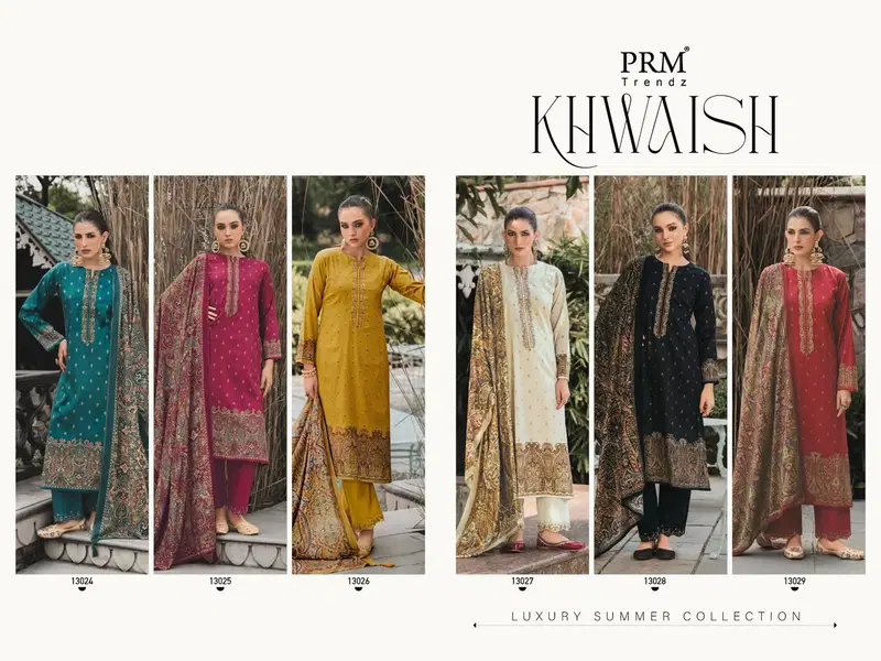 Launching Prm Khwaish Jam Silk Digital Print With Handwork Salwar Kameez Wholesale 2026