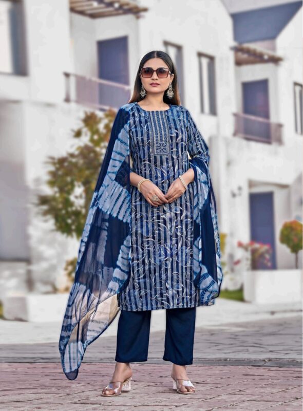 Launching Mystic 9 Rubina Vol 1 Rayon Dull Patta Kurti Bottom With Dupatta Wholesale 2026