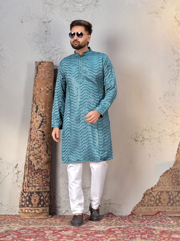 Launching Shee Star 9 Georgette Chiffli Work Mens Kurta Wholesale 2026