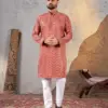 Shee Star 9 Georgette Chiffli Work Mens Kurta Wholesale