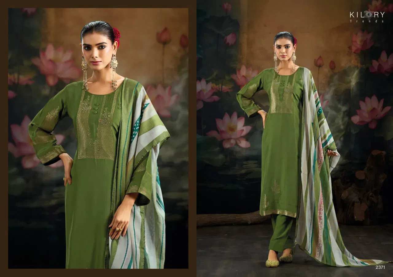 Launching Kilory Reem Muslin Jacquard Silk With Handwork Salwar Kameez Wholesale 2026