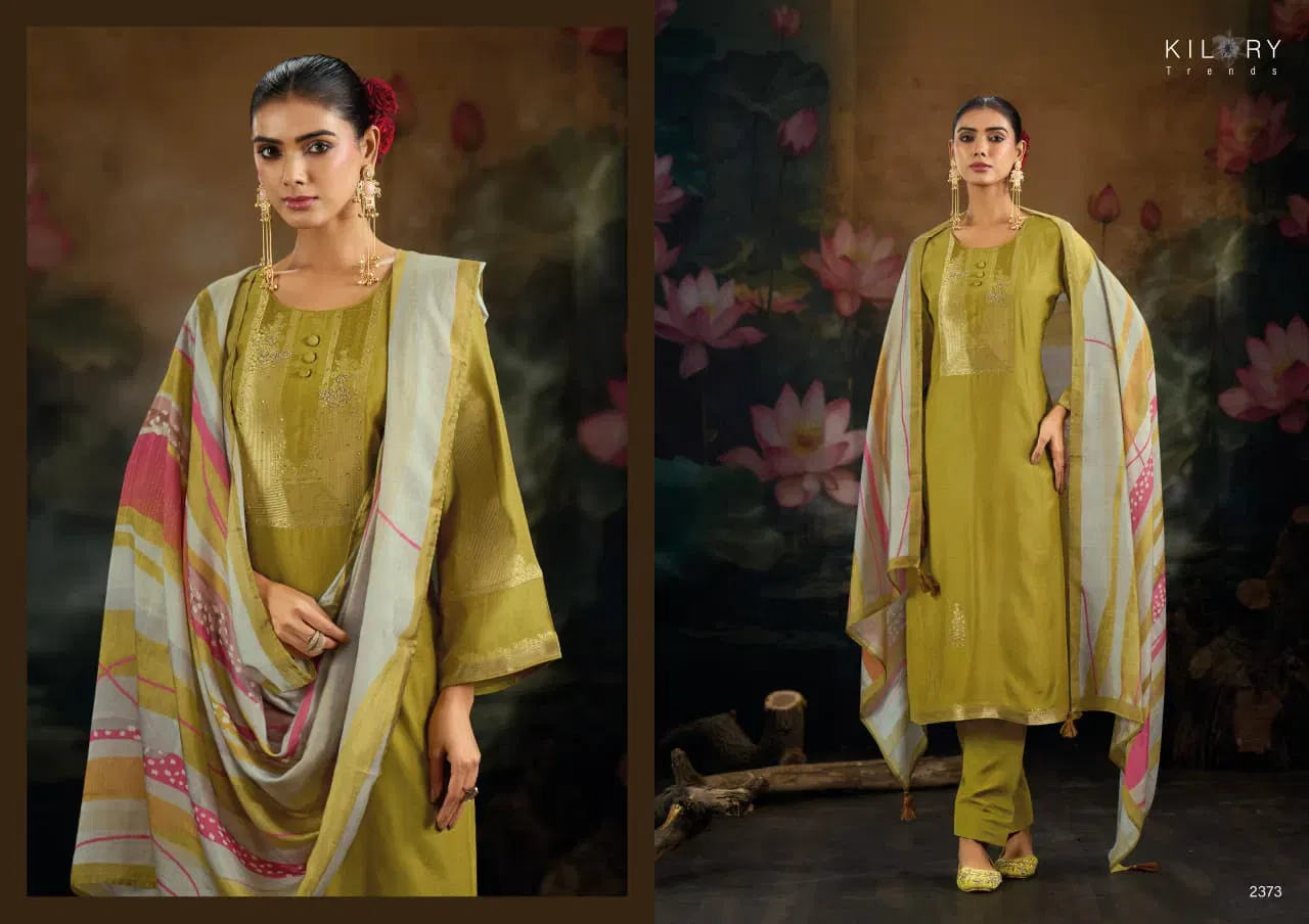 Launching Kilory Reem Muslin Jacquard Silk With Handwork Salwar Kameez Wholesale 2026