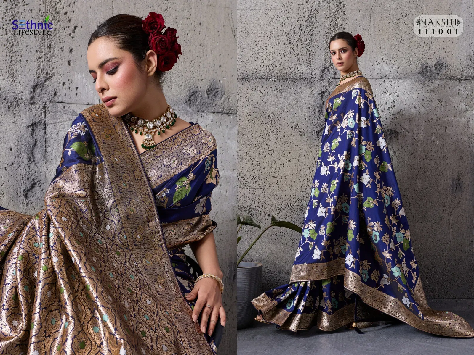 Beautiful Sethnic Nakshi Banarasi Silk Sequence Work Saree Collection Wholesale 2026