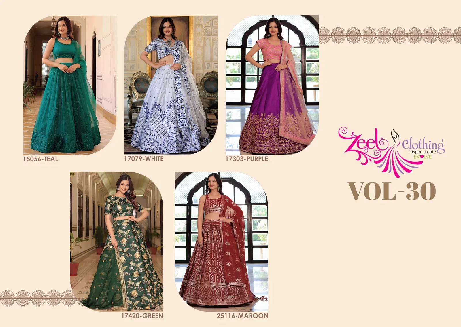 Stylish Zeel Vol 30 Georgette With Embroidery Work Lehenga Choli Collection Wholesale 2026