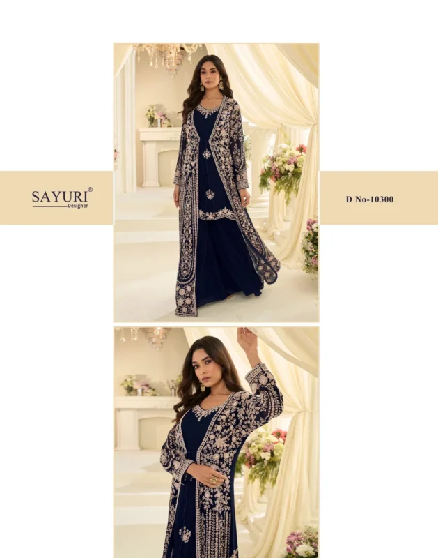 Launching Sayuri Mastani Chinon Silk Embroidered Festival Wear Gown Collection Wholesale 2026