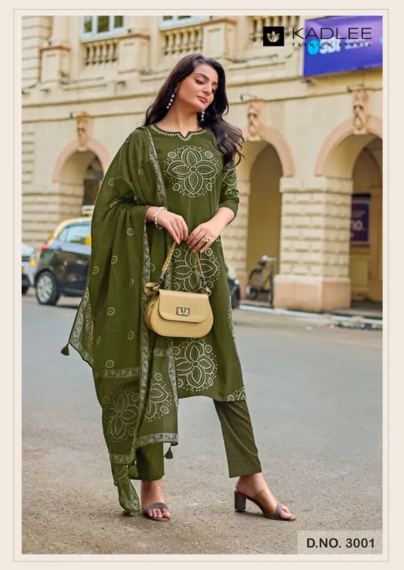 Stylish Kadlee Nivaasa Cotton Print Casual Wear Top Bottom And Dupatta Wholesale 2026