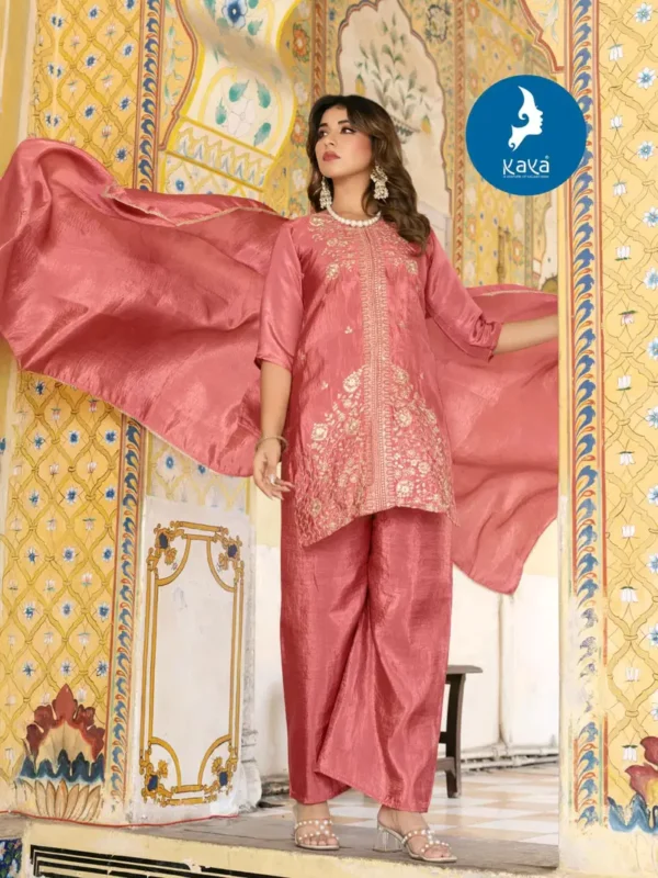 Stylish Kaya Kristina Silk With Work Festival Wear Top Bottom And Dupatta Wholesale 2026
