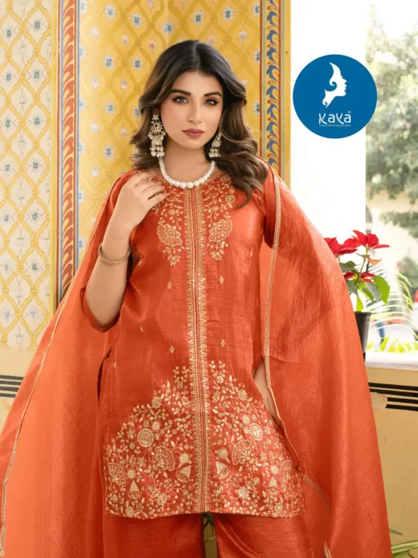 Stylish Kaya Kristina Silk With Work Festival Wear Top Bottom And Dupatta Wholesale 2026