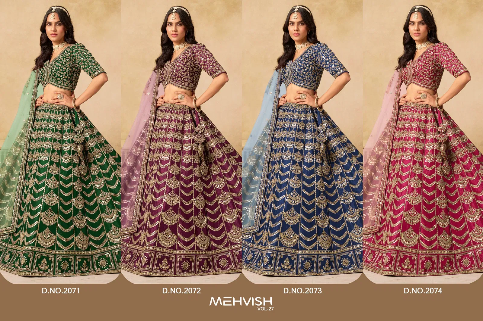 Beautiful Mehvish Vol 27 Art Silk With Work Designer Lehenga Choli Collection Wholesale 2026