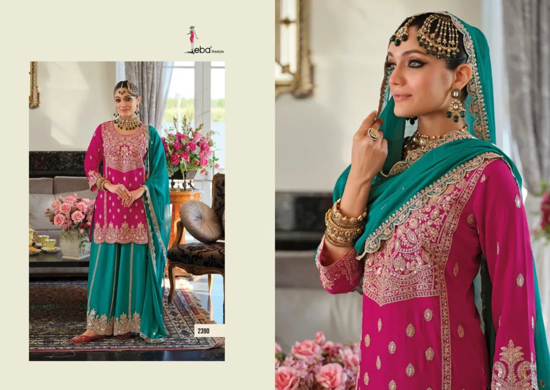 Beautiful Eba Kanak Vol 2 Chinon With Embroidery Work Designer Salwar Kameez Wholesale 2026