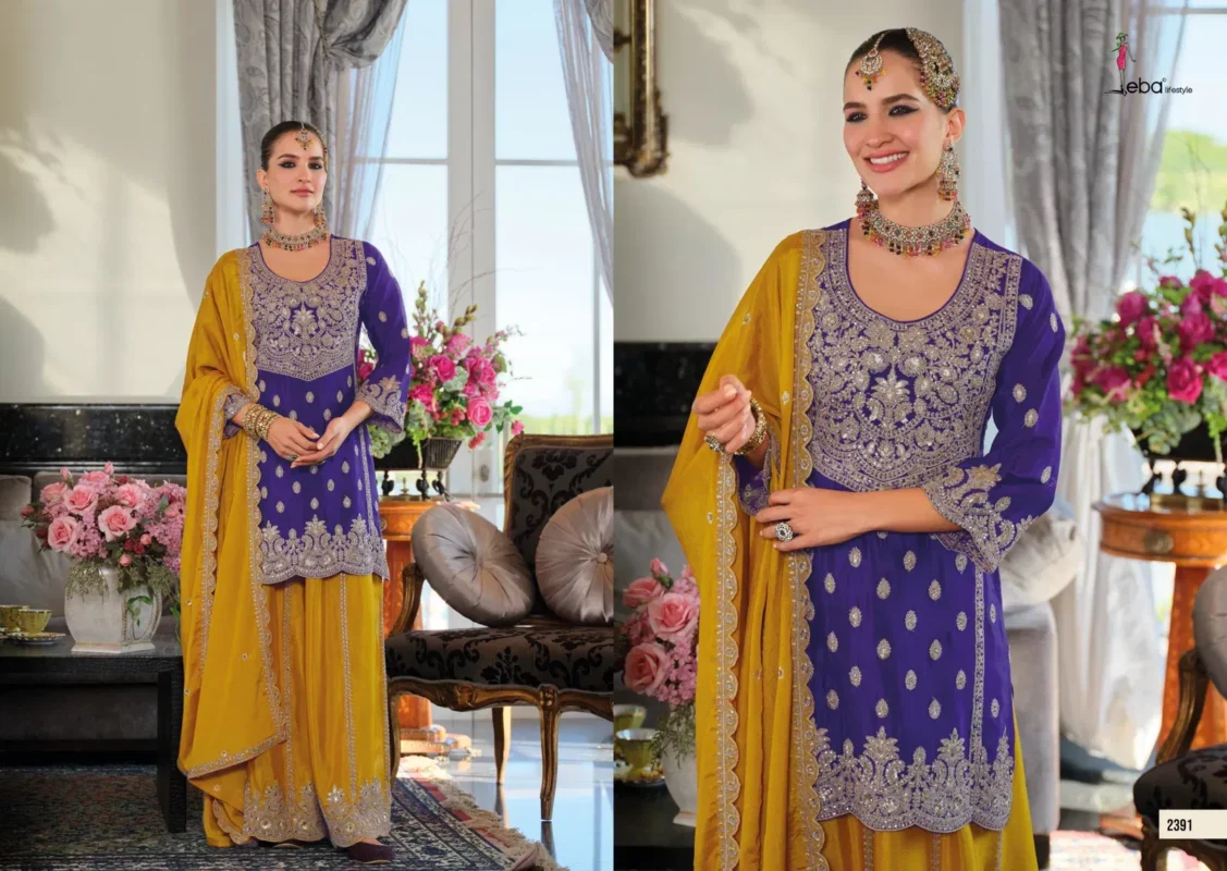 Beautiful Eba Kanak Vol 2 Chinon With Embroidery Work Designer Salwar Kameez Wholesale 2026