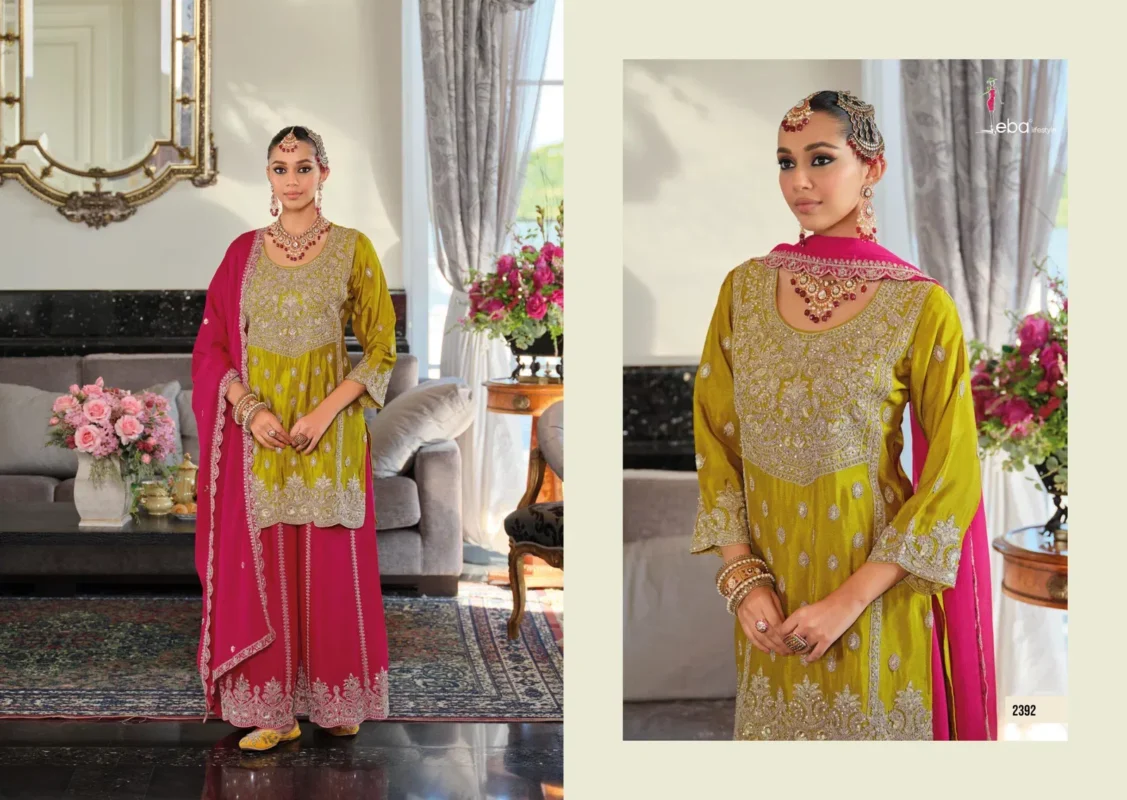 Beautiful Eba Kanak Vol 2 Chinon With Embroidery Work Designer Salwar Kameez Wholesale 2026