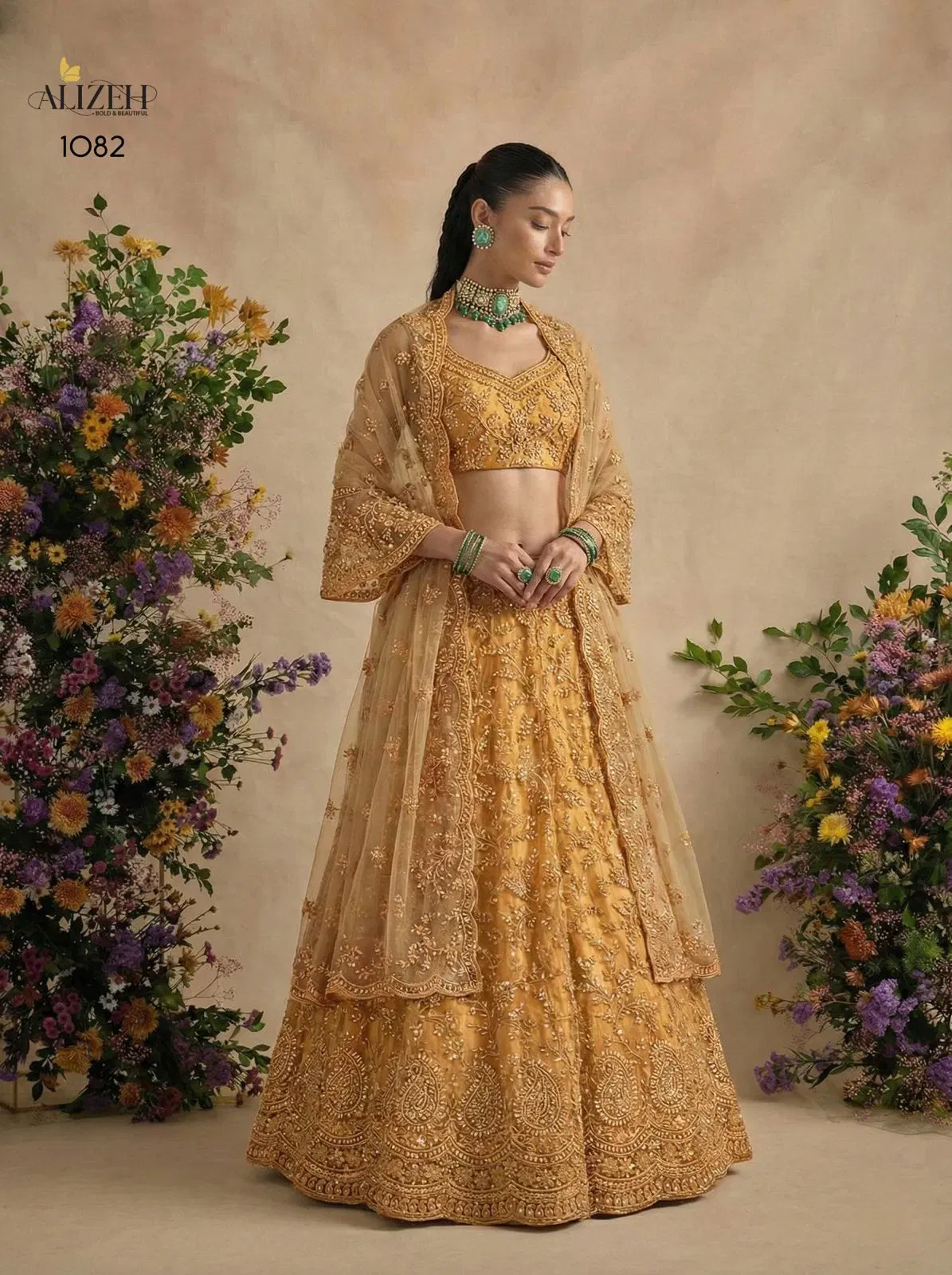 Beautiful Alizeh 1082 Colours Butterfly Net Designer Lehenga Choli Collection Wholesale 2026