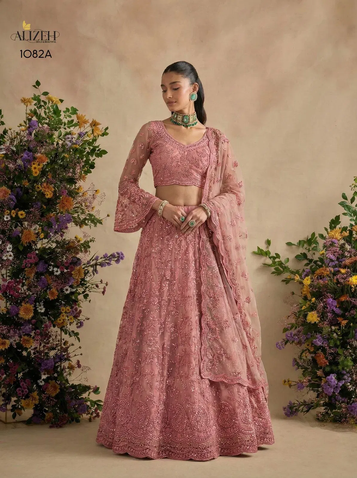 Beautiful Alizeh 1082 Colours Butterfly Net Designer Lehenga Choli Collection Wholesale 2026