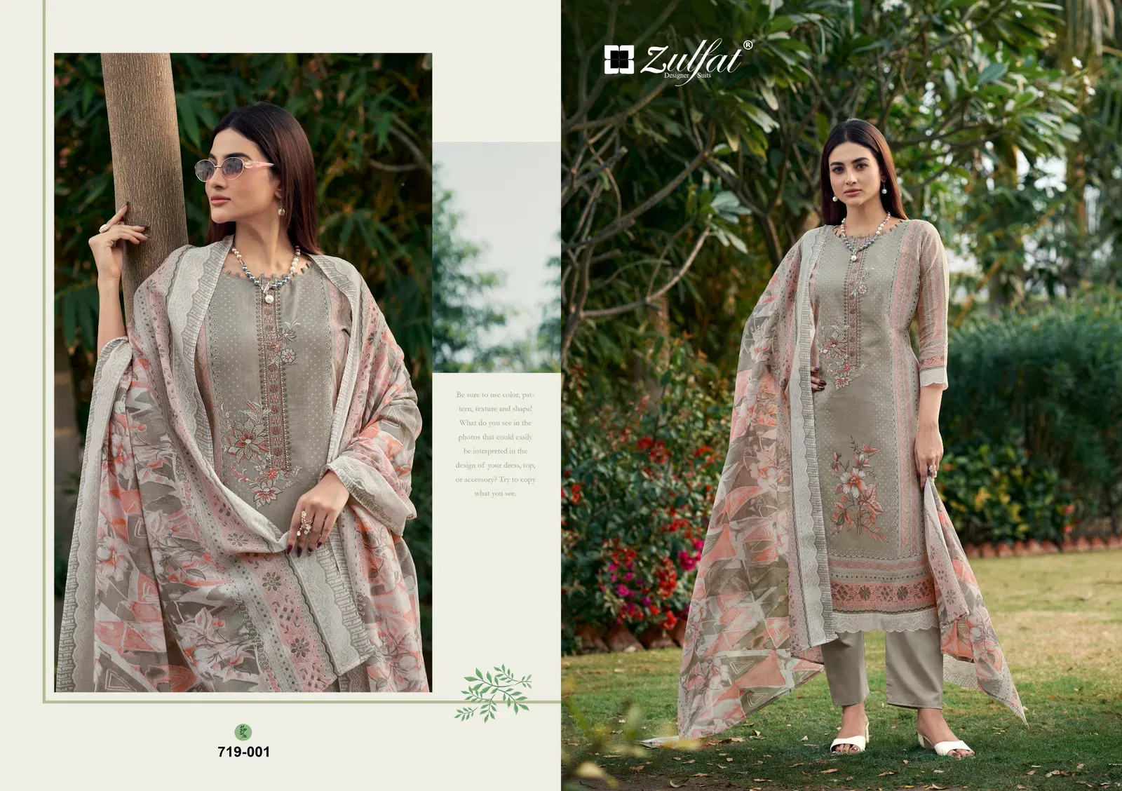 Beautiful Zulfat Firdaus Vol 2 Cotton Embroidery Dress Material Collection Wholesale 2026