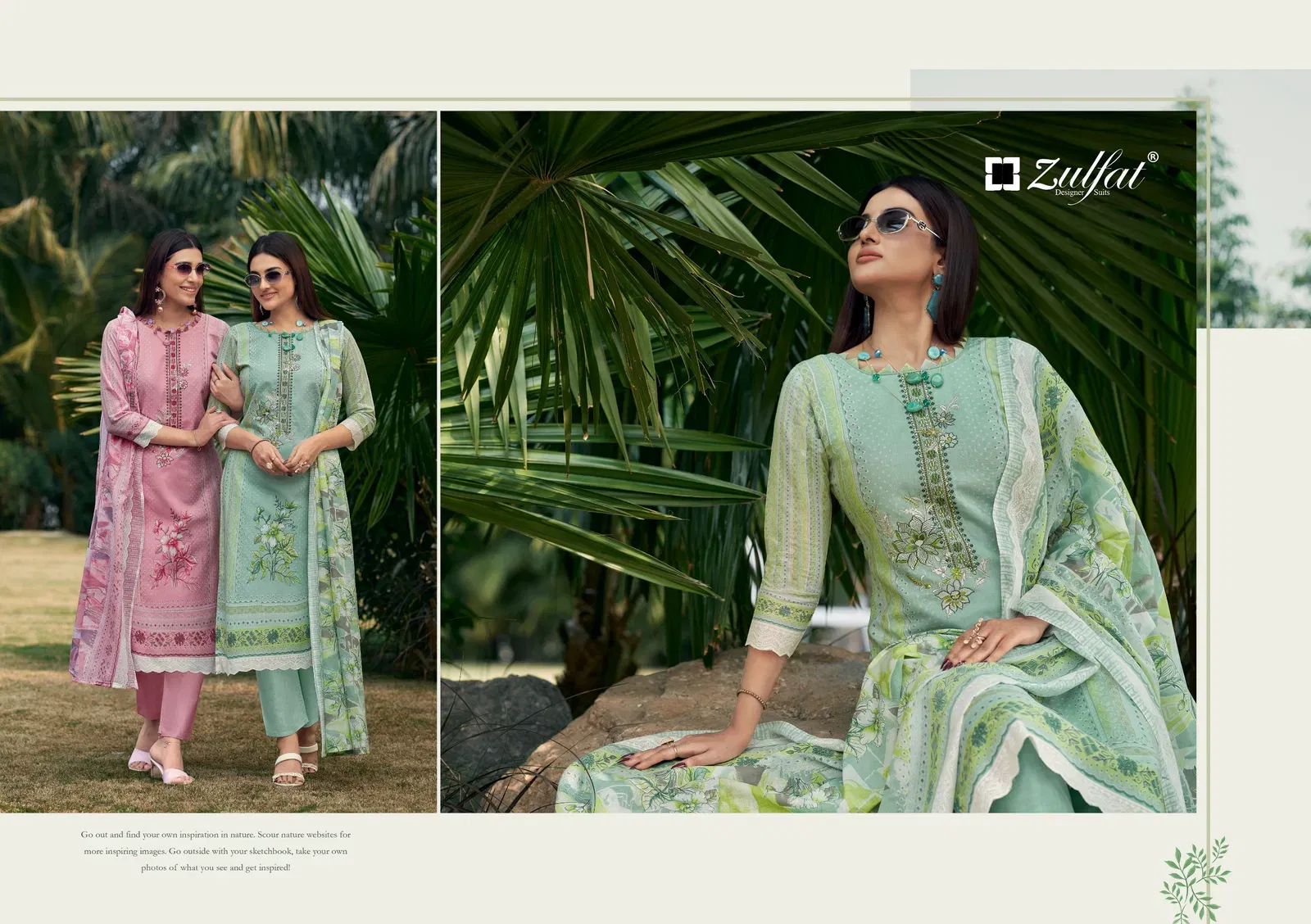 Beautiful Zulfat Firdaus Vol 2 Cotton Embroidery Dress Material Collection Wholesale 2026