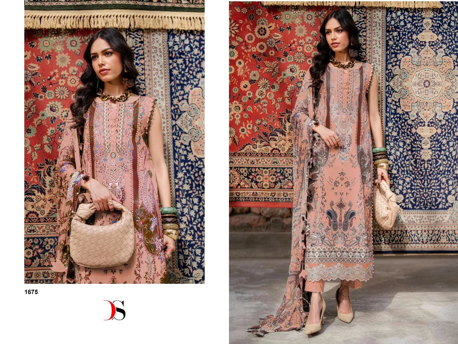 Buy Deepsy Jade Bliss Lawn 25 Vol 4 Chiffon Dupatta Cotton Pakistani Suits Wholesale 2026
