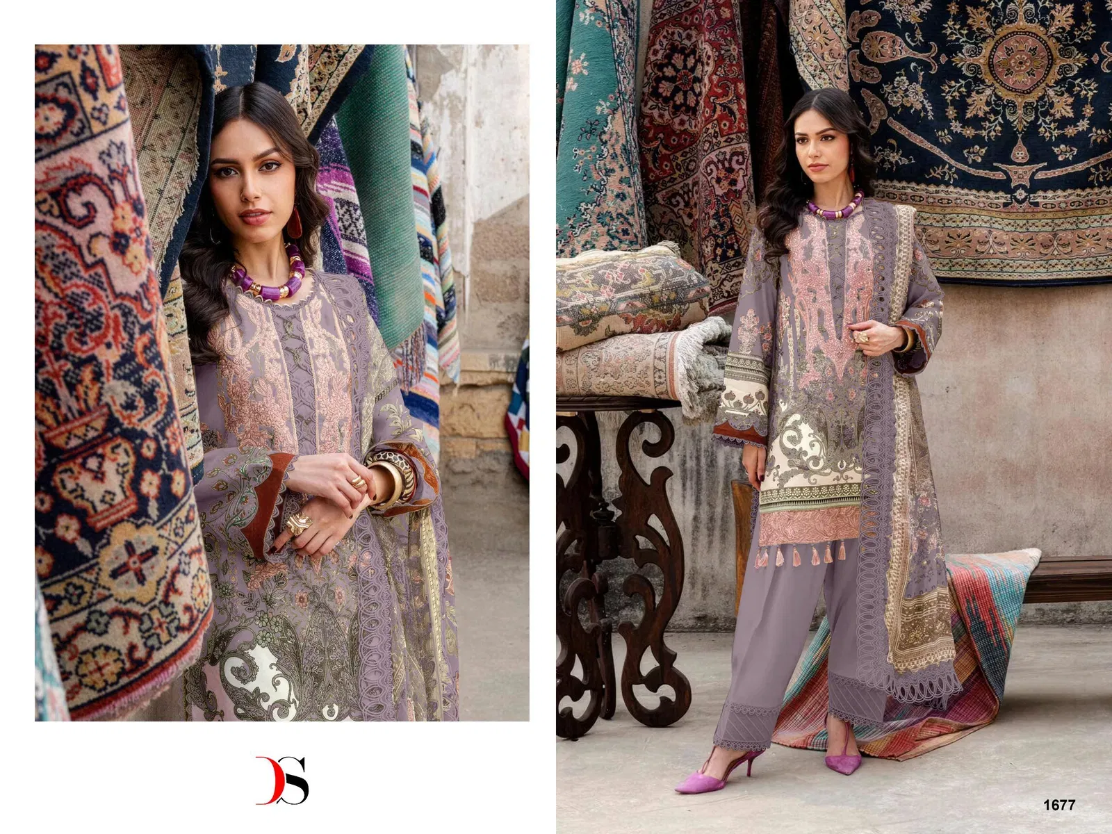 Buy Deepsy Jade Bliss Lawn 25 Vol 4 Chiffon Dupatta Cotton Pakistani Suits Wholesale 2026