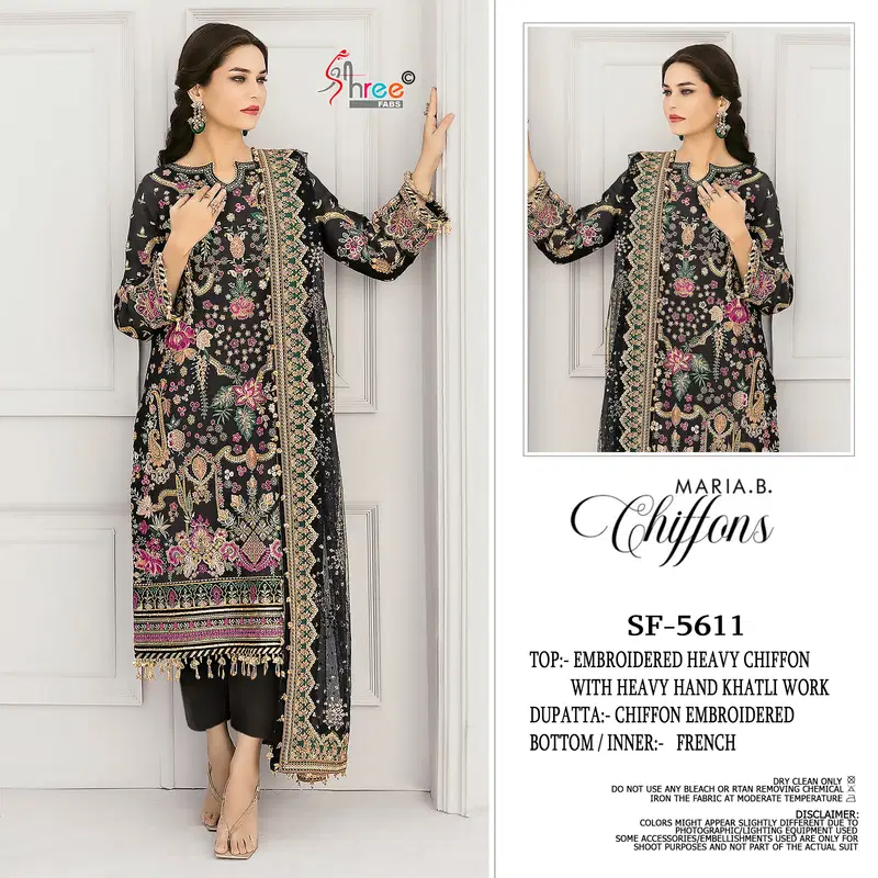 Beautiful Shree Sf 5611 A To D Chiffon With Embroidered Work Pakistani Salwar Kameez Wholesale 2026