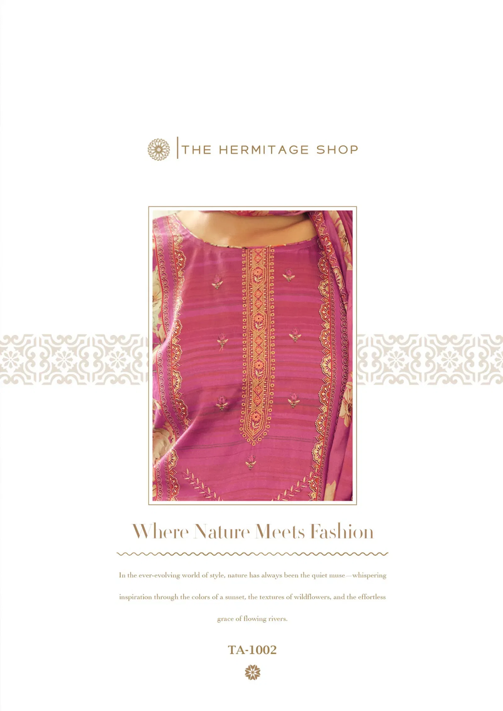 Beautiful Hermitage Takth Cotton Satin Embroidered Dress Material Collection Wholesale 2026