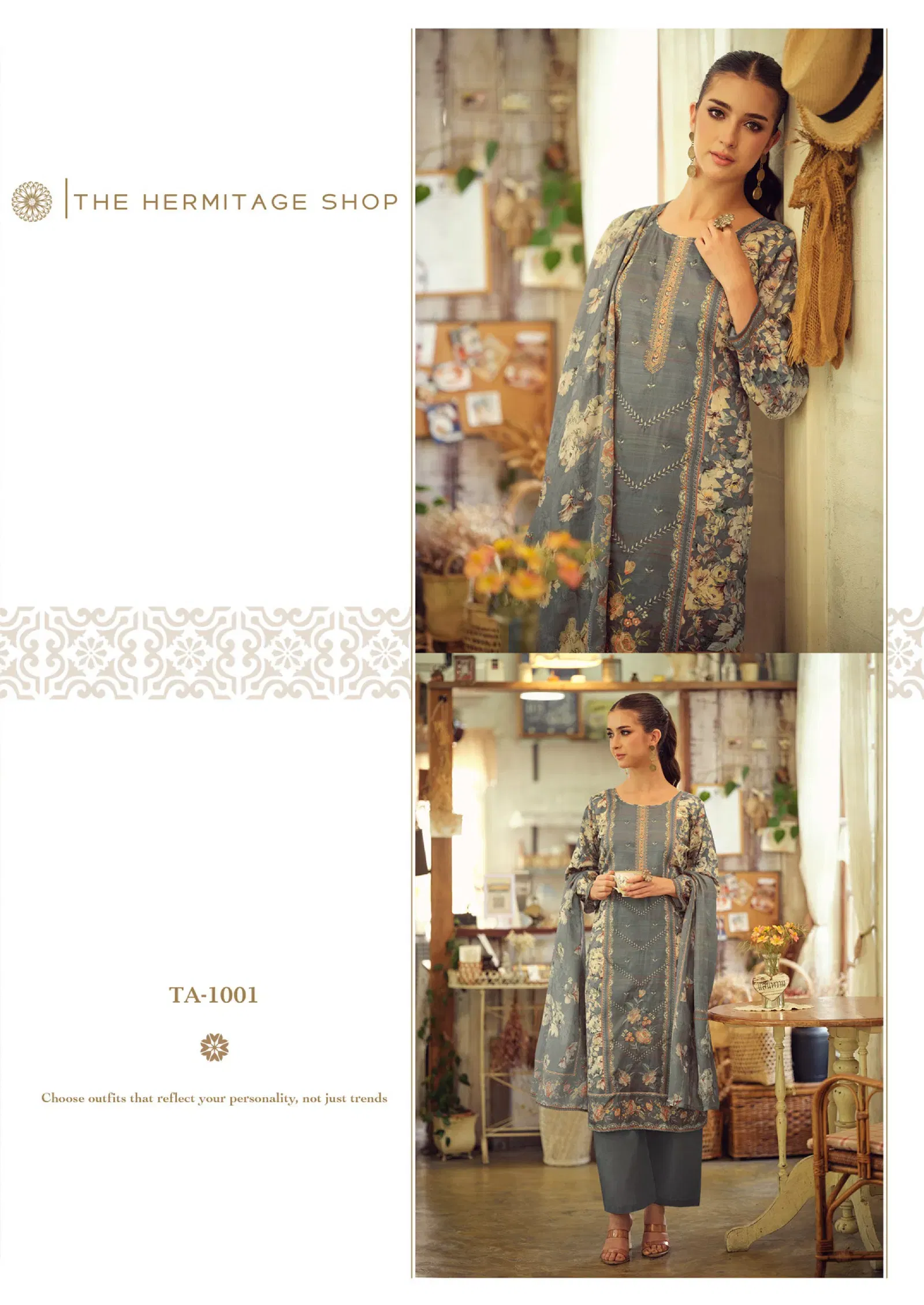 Beautiful Hermitage Takth Cotton Satin Embroidered Dress Material Collection Wholesale 2026