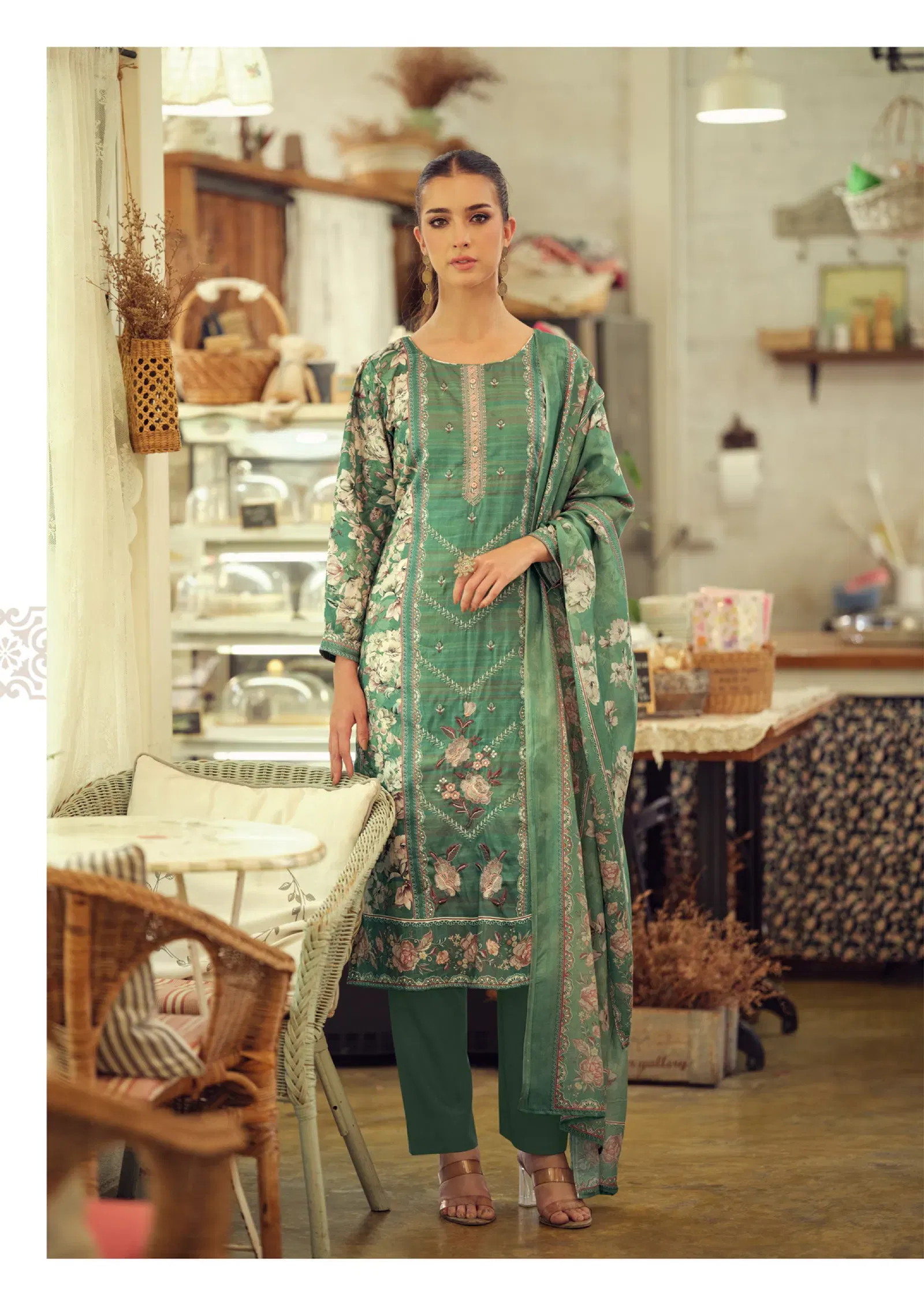 Beautiful Hermitage Takth Cotton Satin Embroidered Dress Material Collection Wholesale 2026
