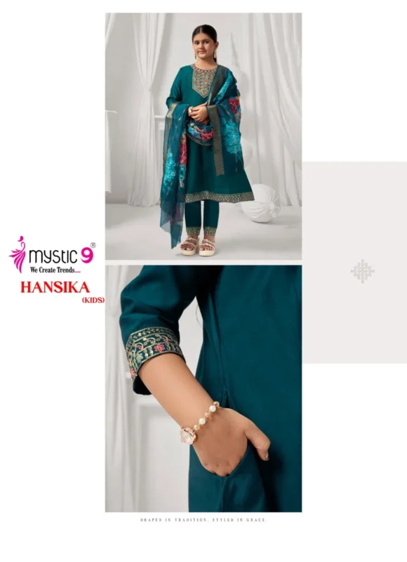Buy Mystic 9 Hansika vol 2 Heavy Gadhval Top With Bottom And Dupatta Kids Collection Wholesale 2026