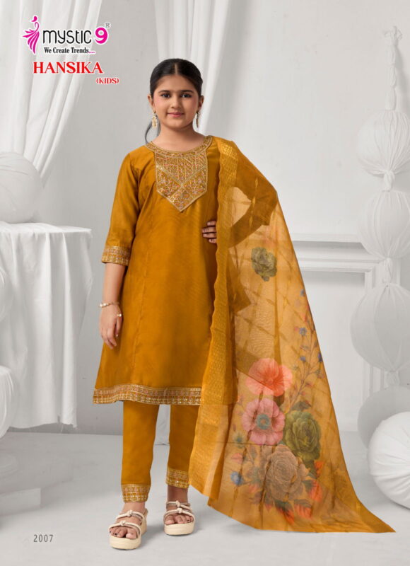 Buy Mystic 9 Hansika vol 2 Heavy Gadhval Top With Bottom And Dupatta Kids Collection Wholesale 2026
