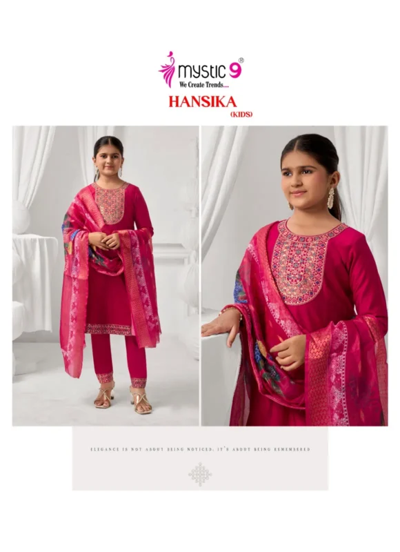 Buy Mystic 9 Hansika vol 2 Heavy Gadhval Top With Bottom And Dupatta Kids Collection Wholesale 2026