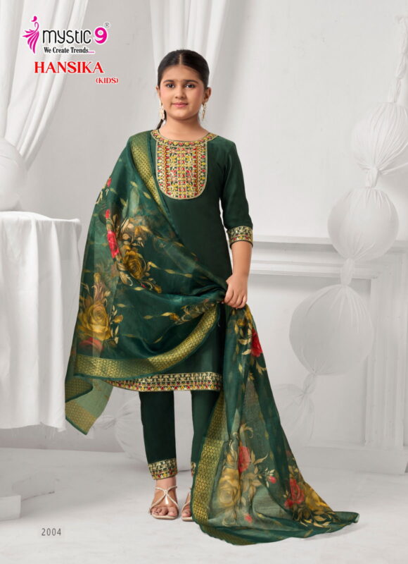 Buy Mystic 9 Hansika vol 2 Heavy Gadhval Top With Bottom And Dupatta Kids Collection Wholesale 2026