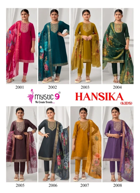 Buy Mystic 9 Hansika vol 2 Heavy Gadhval Top With Bottom And Dupatta Kids Collection Wholesale 2026
