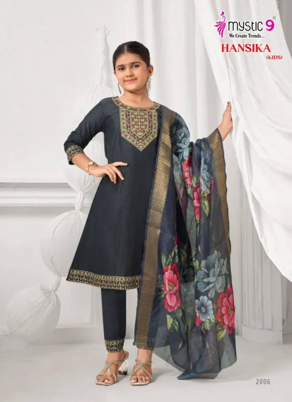 Buy Mystic 9 Hansika vol 2 Heavy Gadhval Top With Bottom And Dupatta Kids Collection Wholesale 2026