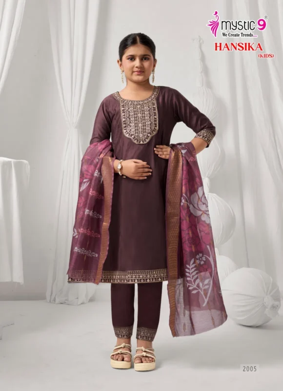 Buy Mystic 9 Hansika vol 2 Heavy Gadhval Top With Bottom And Dupatta Kids Collection Wholesale 2026