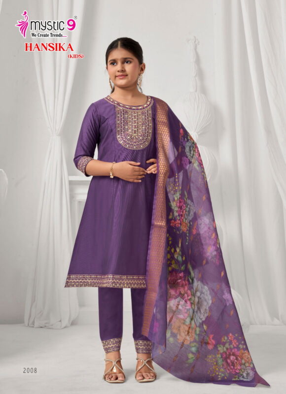 Buy Mystic 9 Hansika vol 2 Heavy Gadhval Top With Bottom And Dupatta Kids Collection Wholesale 2026