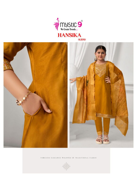 Buy Mystic 9 Hansika vol 2 Heavy Gadhval Top With Bottom And Dupatta Kids Collection Wholesale 2026
