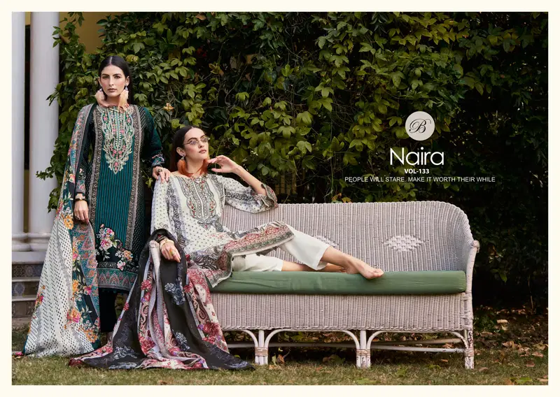 Beautiful Belliza Naira Vol 133 Cotton Digital Prints Embroidery Dress Material Wholesale 2026