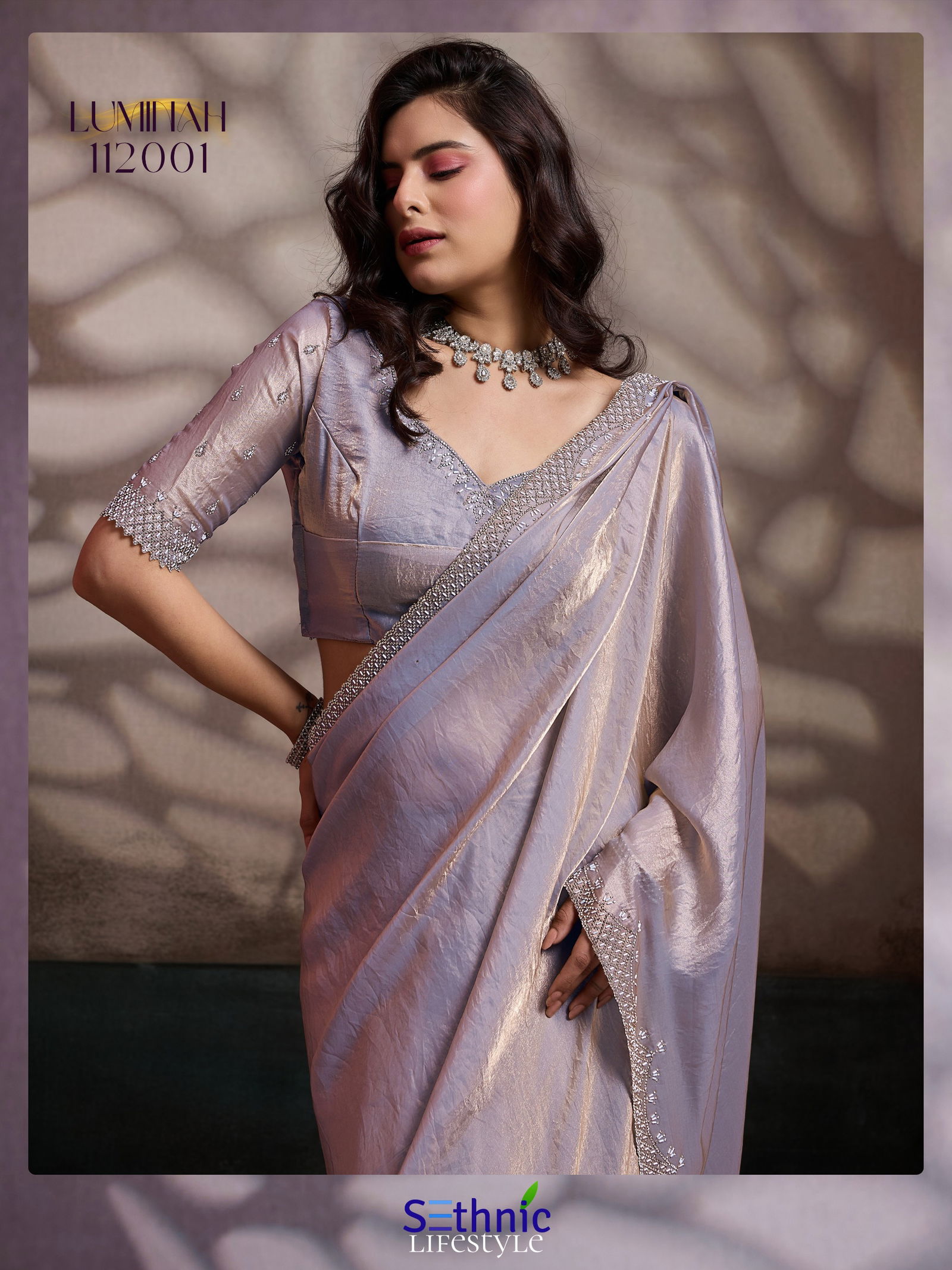 Launching Sethnic Luminah Velvet Satin With Zarkan Border Party Wear Saree Collection Wholesale 2026