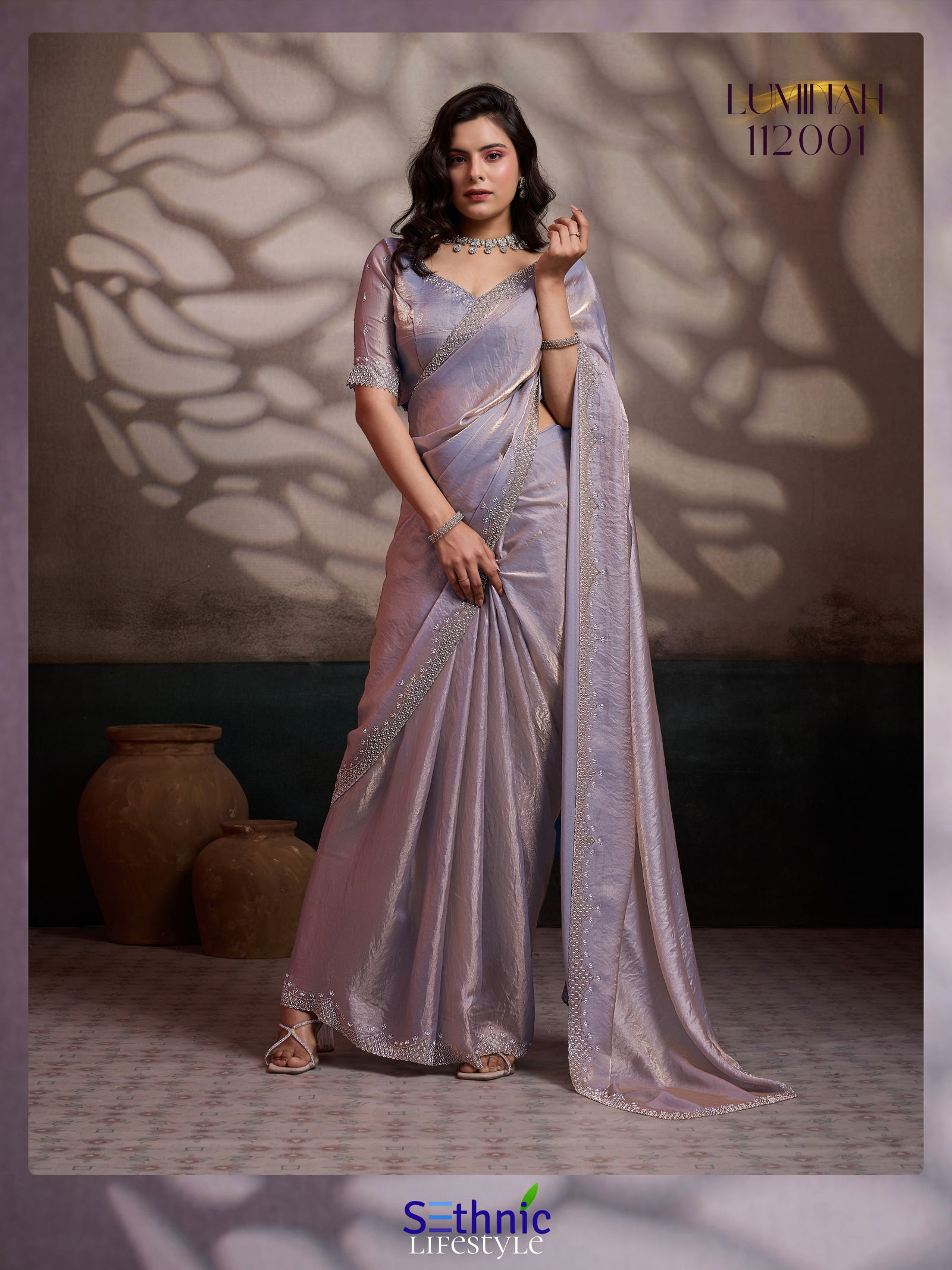 Launching Sethnic Luminah Velvet Satin With Zarkan Border Party Wear Saree Collection Wholesale 2026