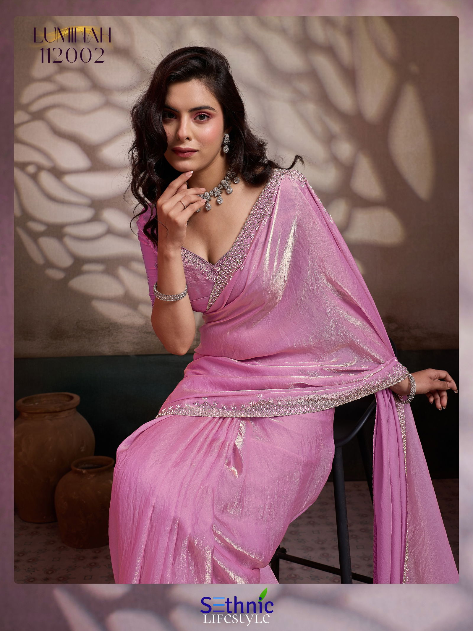 Launching Sethnic Luminah Velvet Satin With Zarkan Border Party Wear Saree Collection Wholesale 2026
